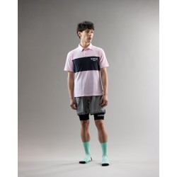 Bianchi Milano Lifestyle Short Sleeve Polo Rosa MISURA L