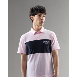 Bianchi Milano Lifestyle Short Sleeve Polo Rosa MISURA L