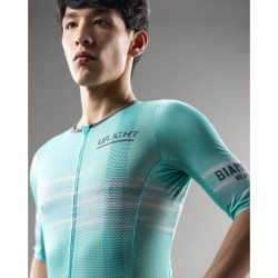 Bianchi Milano Ultra Light Short Sleeve Jersey Celeste Taglia L